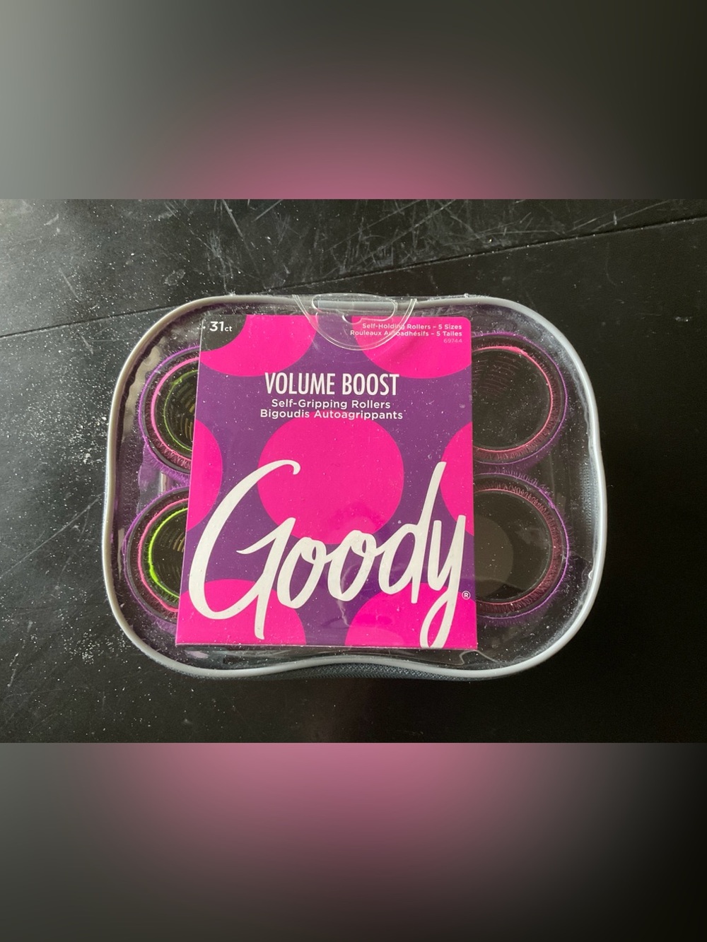 Goody Volume Boost Self-Gripping Rollers - Pink/Black